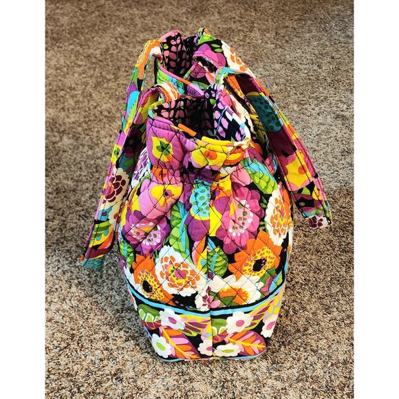 Vera Bradley HTF Va Va Bloom Laura Gathered Cinch Tote Excellent Used Condition - Picture 4 of 15